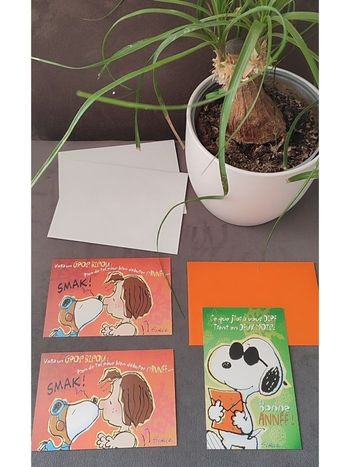 Lots de 3 Cartes de voeux Snoopy 8.5*13 cm