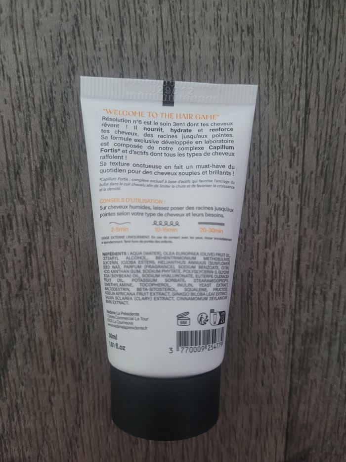 Soin capillaire nutri-actif Mme la Présidente - photo numéro 2