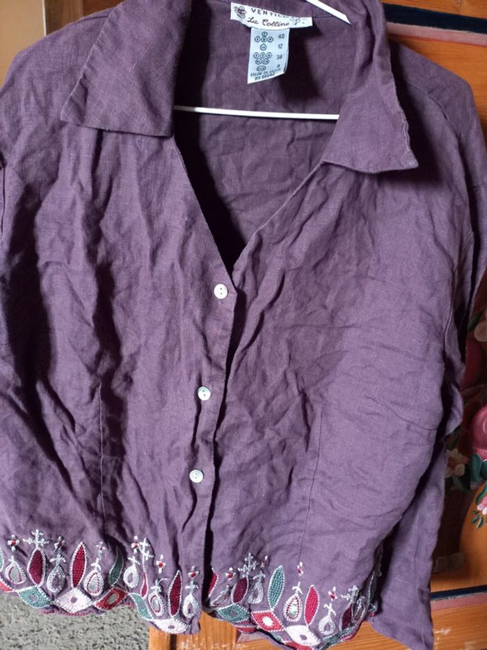 Veste en lin T40