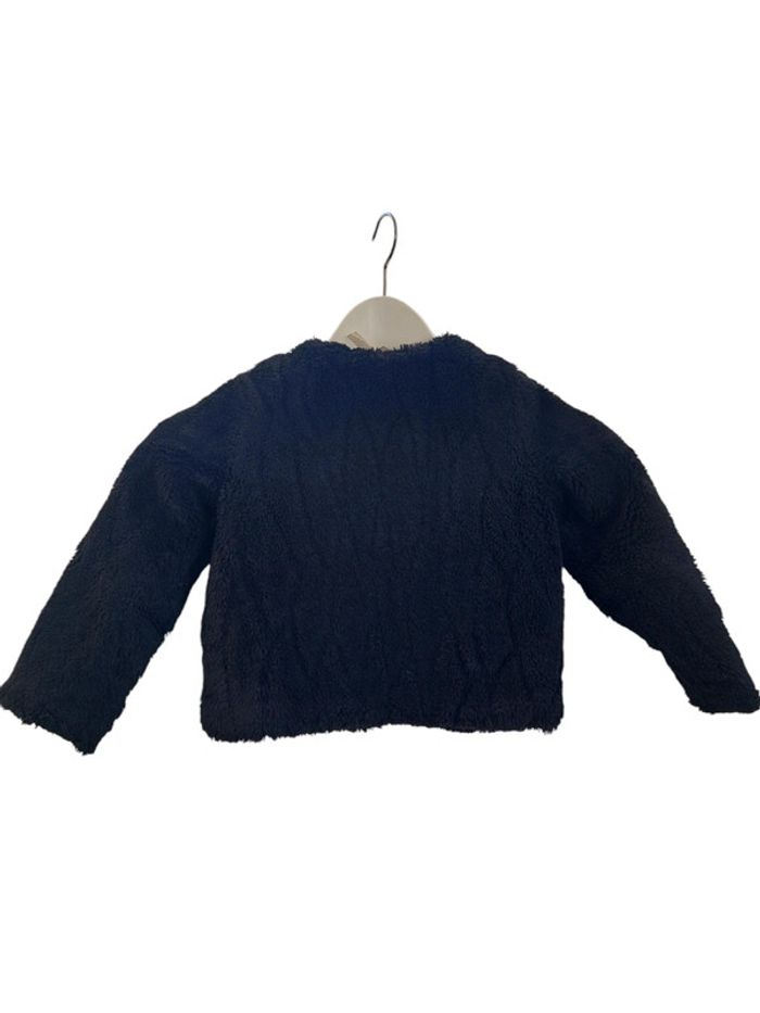 Manteau fausse-fourrure noir fille 4 ans - photo numéro 3