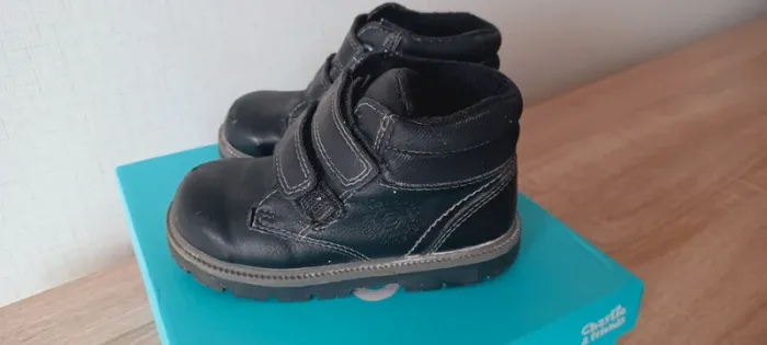 Bottines noires garçon taille 24 - photo numéro 5
