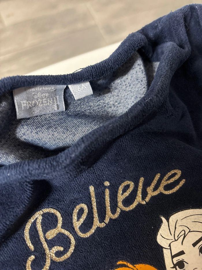 Pyjama velours reine des neiges - photo numéro 4
