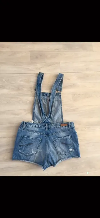 Salopettes short en jeans