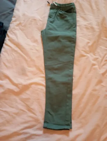 Pantalon slim vert baudet