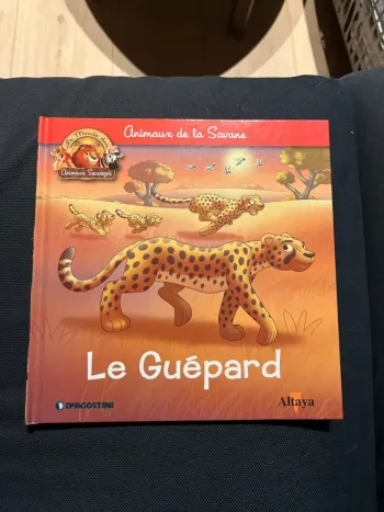 Livre pour enfants altaya le guépard