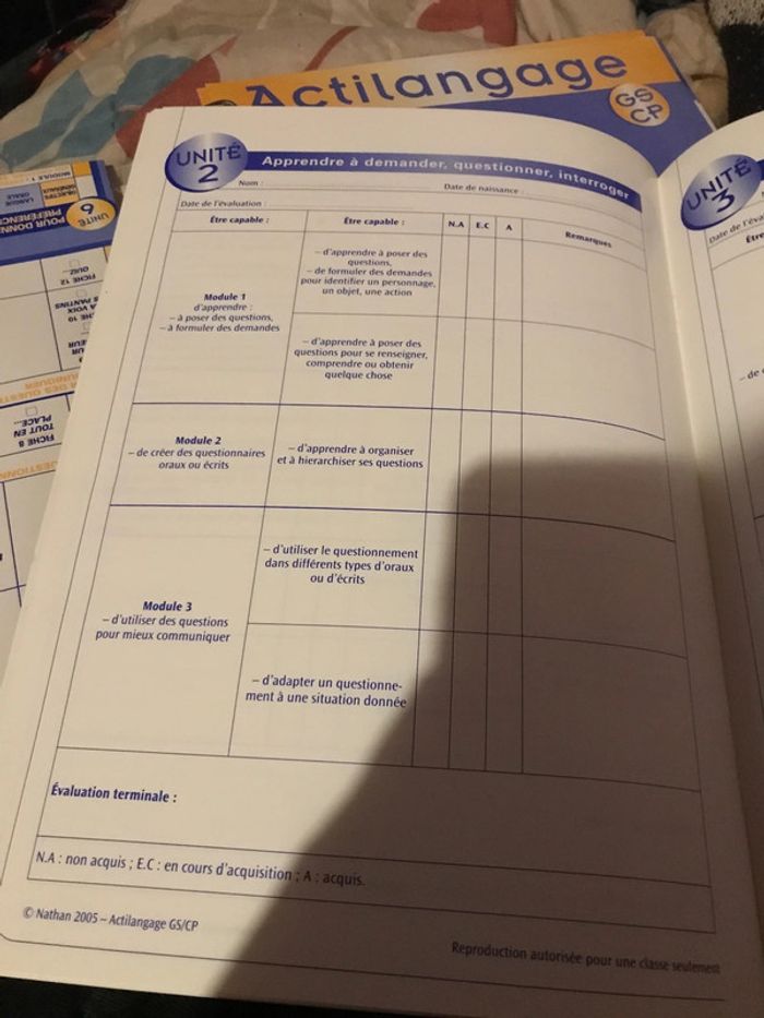 Actilangage GS CP pour construire l’oral et l’écrit Nathan - photo numéro 4