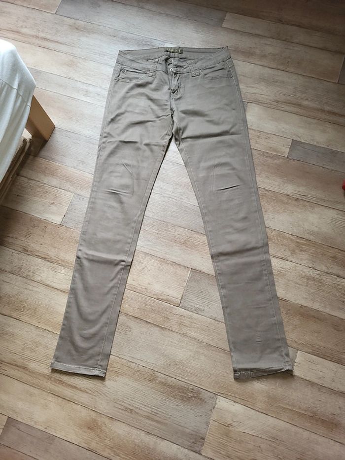 Jeans marron femme