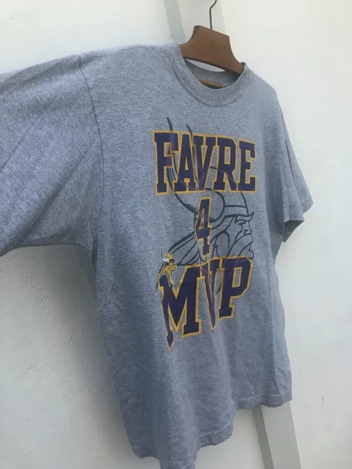 Reebok T-shirt NFL grey Minnesota Vikings Mens M - photo numéro 8