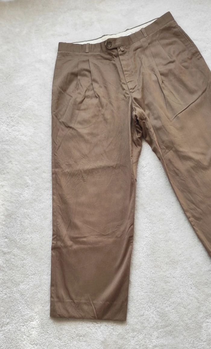 Pantalon Chino Old River beige camel W26 - photo numéro 4