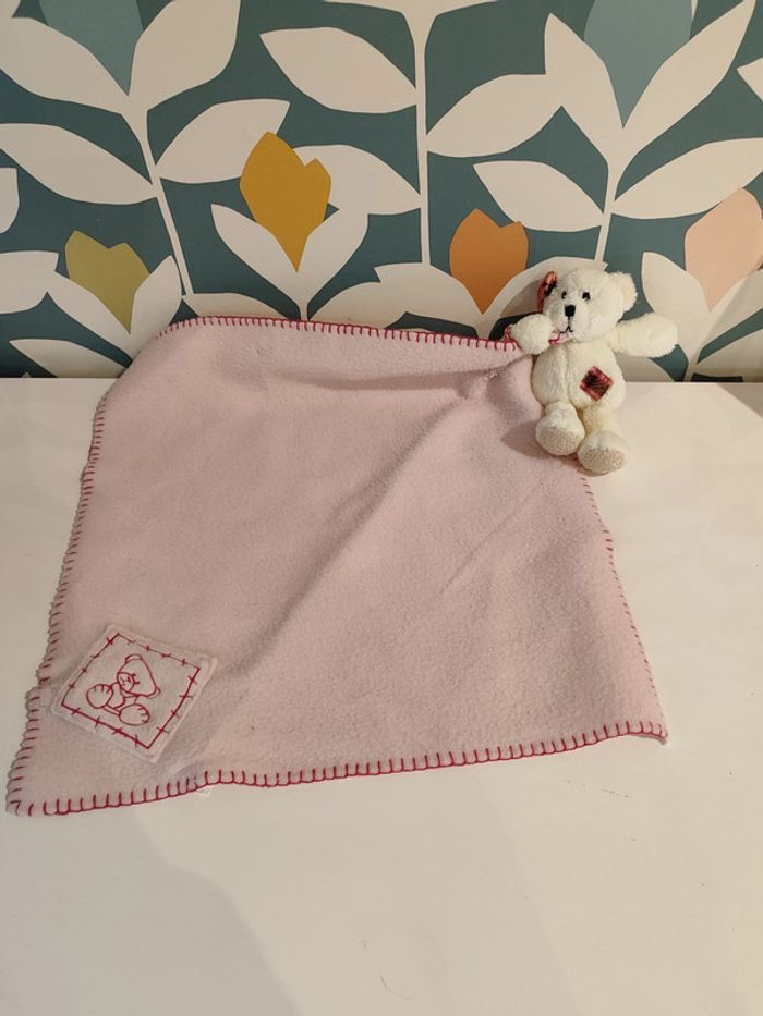 Doudou plat ourson ours nounours alice's Bear shop