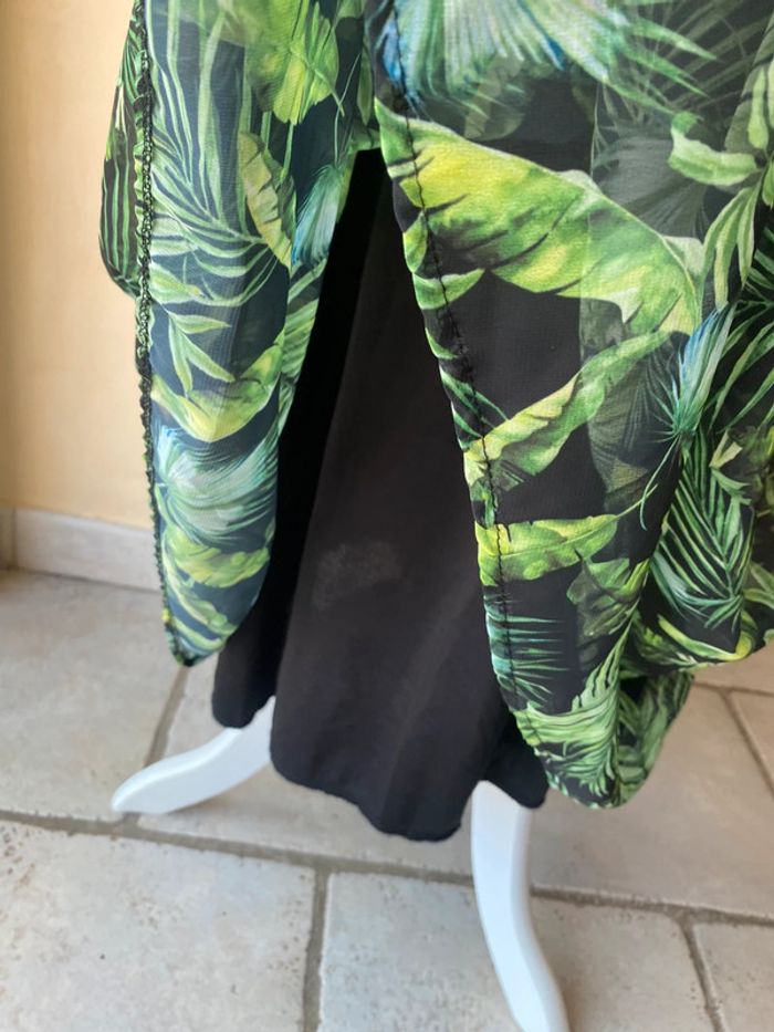 Robe longue verte à feuilles Trendyol 38 - photo numéro 7