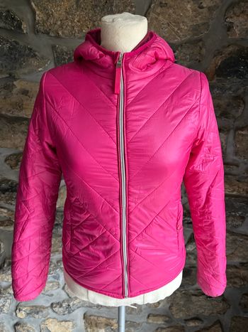 Veste imperméable rose 