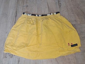 Jupe velours jaune fille 5 ans