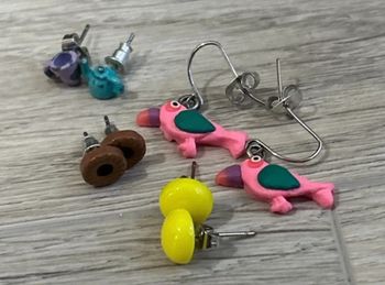 Lot de 4 paires de boucles d’oreilles claire ´s