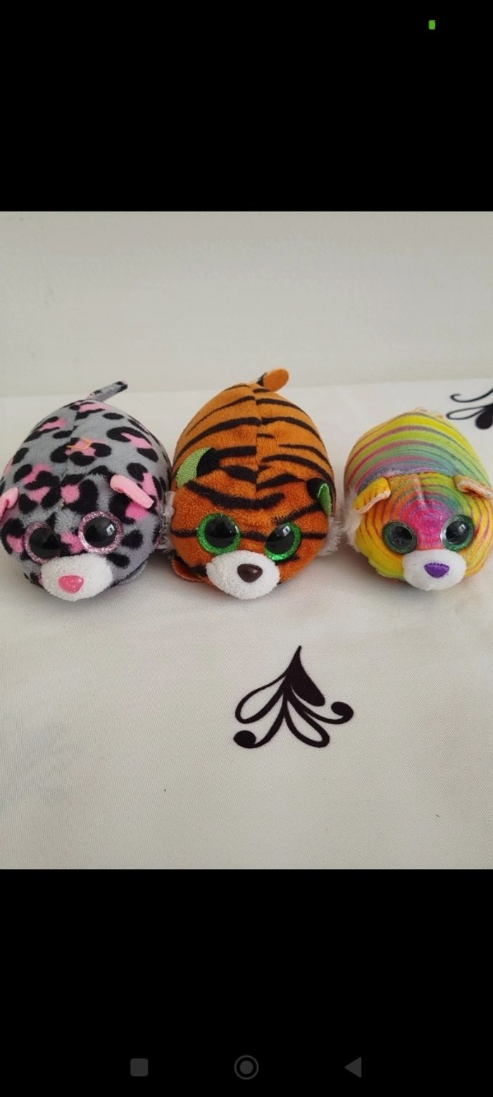 Lot de 3 petites peluches Ty