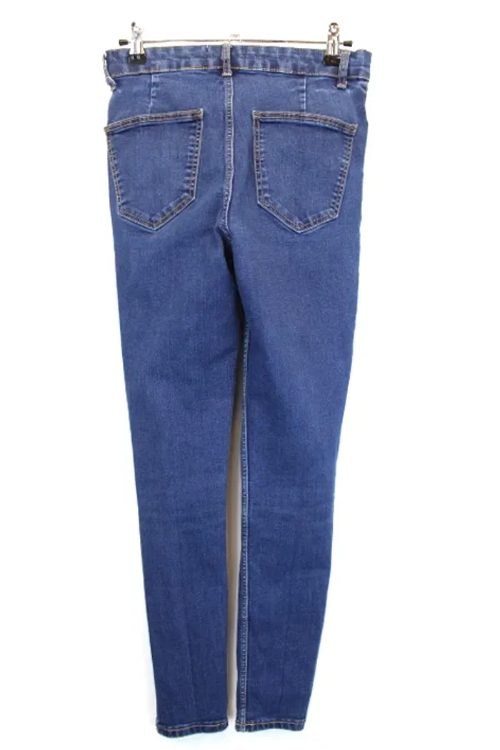Jean Skinny / Slim Zara - Bleu Denim Classique - T34 / XS - photo numéro 3