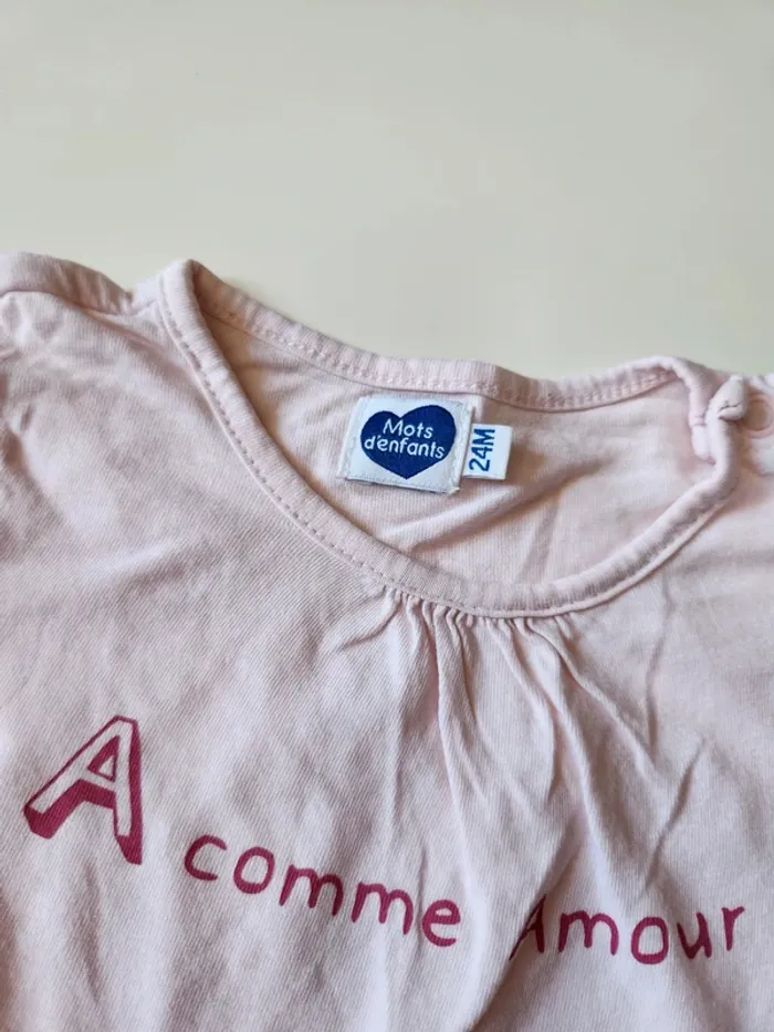 T-shirt mots d'enfants - photo numéro 2