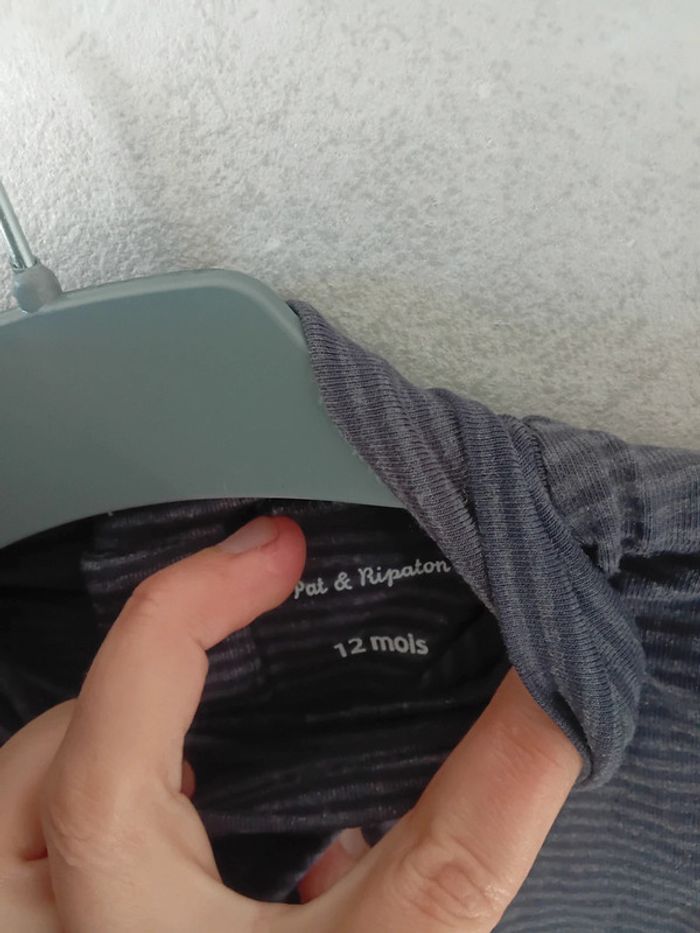 Tee shirt manche longue 12 mois pat et ripaton - photo numéro 2