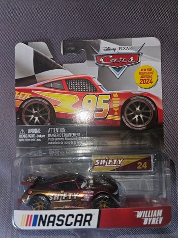 Voiture cars mattel Disney Pixar Cars metal neuve série nascar 24 William Byrev