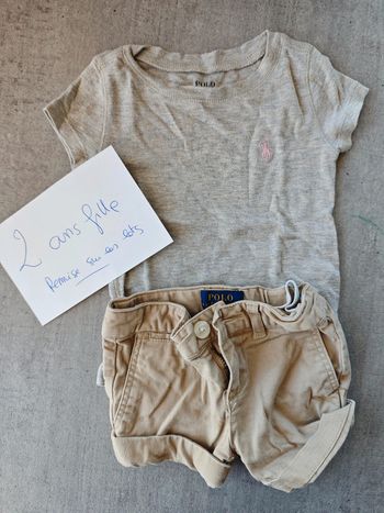 Ensemble chort et t shirt manches courtes