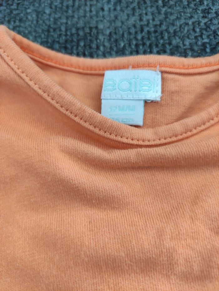 Ensemble t-shirt pantacourt legging 12 mois - photo numéro 2