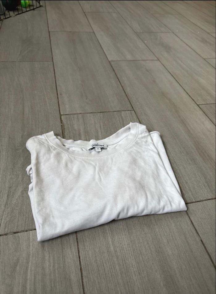 T-shirt blanc Jennyfer – Taille M - photo numéro 4