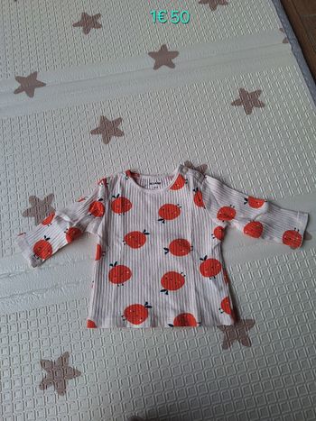 T-shirt manches longues 3mois (56-62cm)