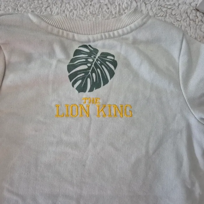 Sweat beige le roi lion simba disney baby taille 36mois - photo numéro 6