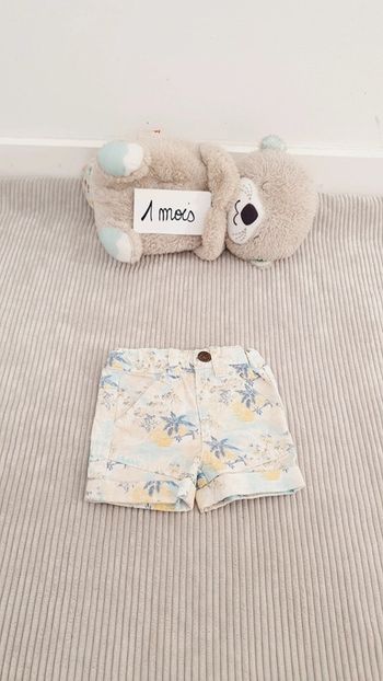 Short blanc en jeans bébé garçon Taille 1 mois
