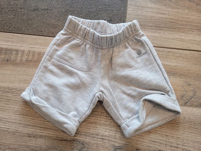 Short gris Domyos garçon 6 mois