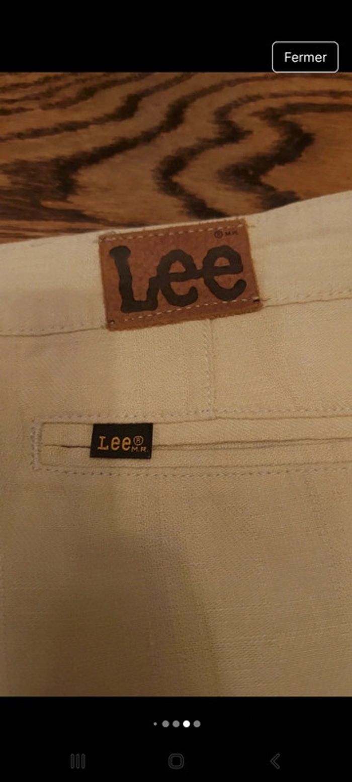 Mini jupe Beige Lee taille S - photo numéro 11