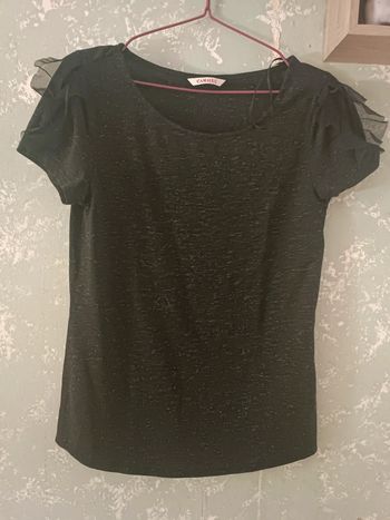 Haut noir pailleté camaïeu taille M