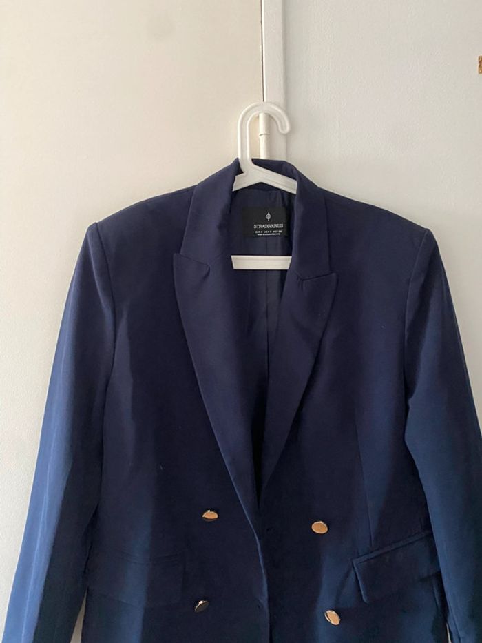 Blazer bleu Stradivarius - photo numéro 2