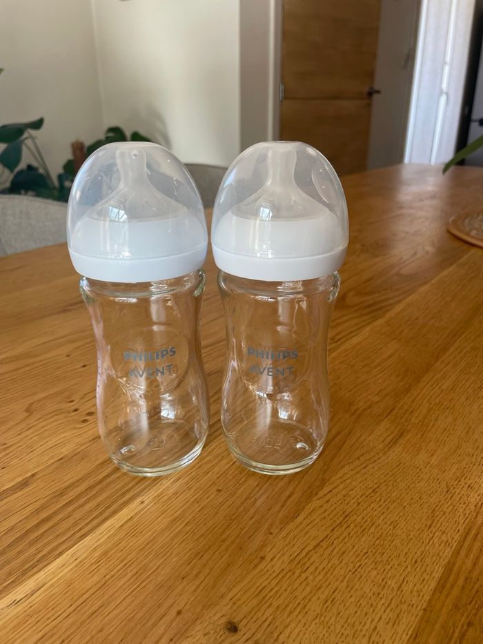 Lot de 4 biberons en verre Philips Avent - photo numéro 2