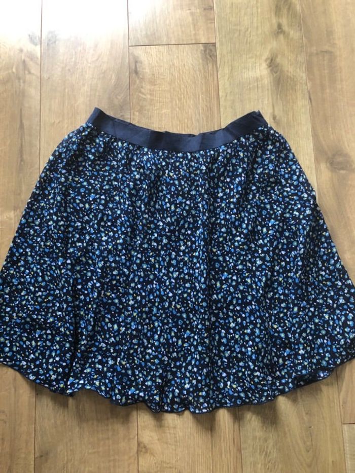 Jupe imprimée bleu