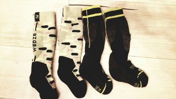 Vêtement fille lot 2 paires de chaussettes de ski pointure 23 - 26