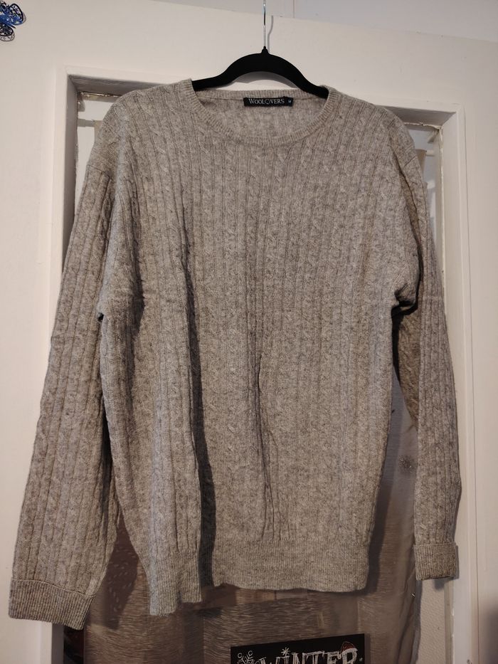 Pull Woolovers taille M gris
