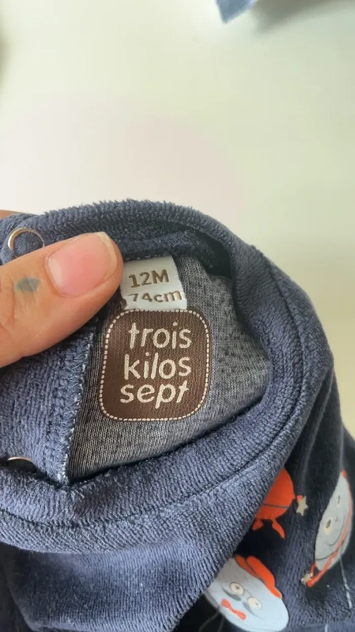 Pyjama velours bébé mixte - photo numéro 2