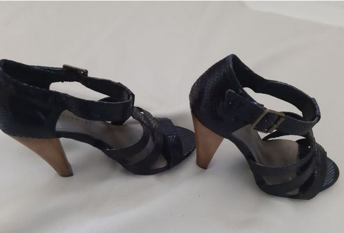 sandales noires à talons  / chaussures d'été - Laura Clément - pointure 36 - photo numéro 5