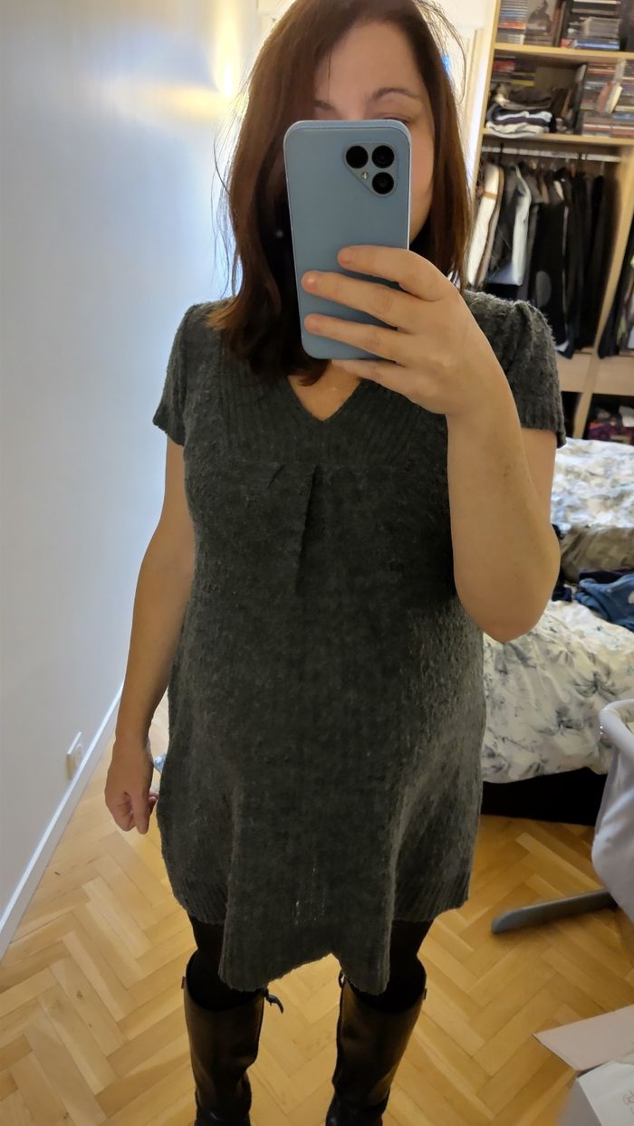 Robe en laine maternité - photo numéro 4