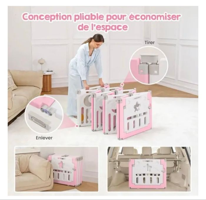 🍼 Parc pour bébé modulable – Sécurisé, pratique et adaptable ! 🍼 - photo numéro 7
