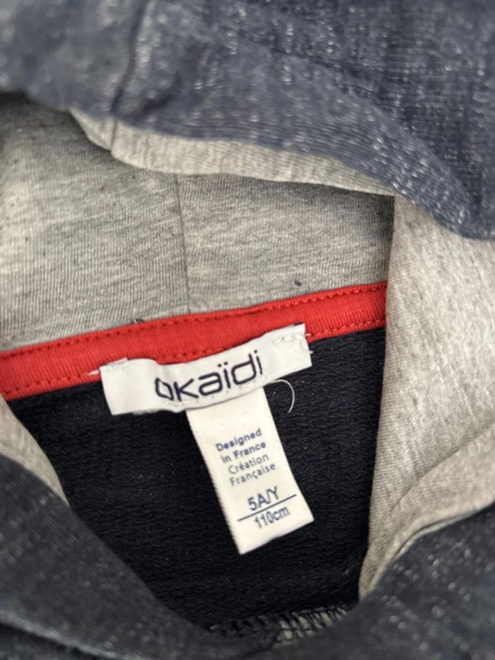 Sweat-shirt à capuche Okaïdi 5 ans - photo numéro 2