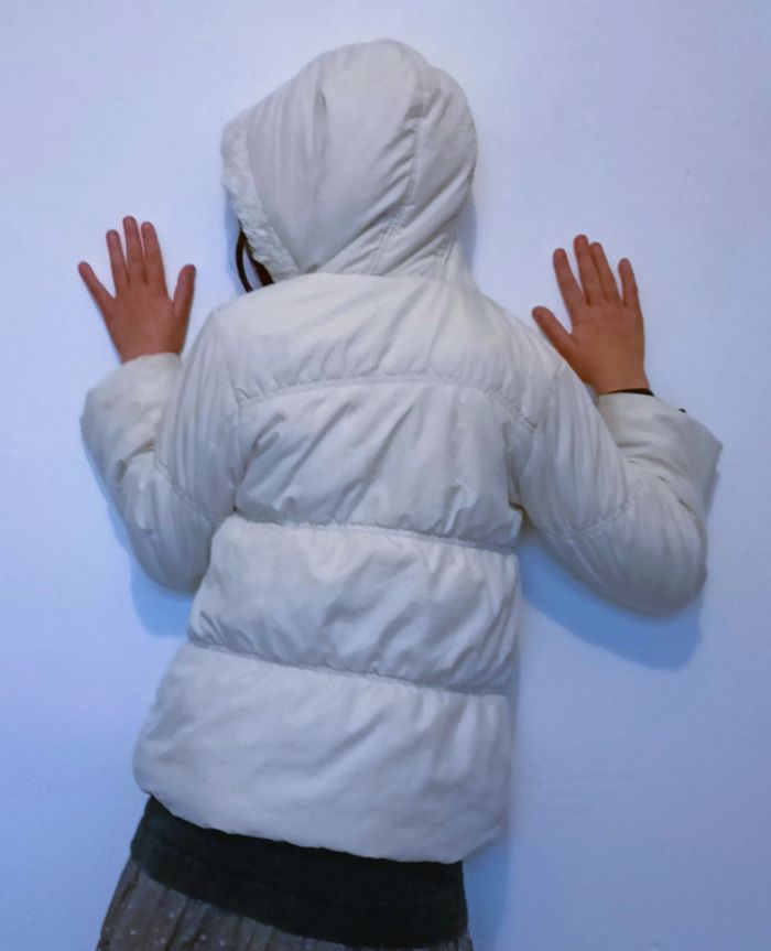 Doudoune blanche à capuche 8 ans - photo numéro 4