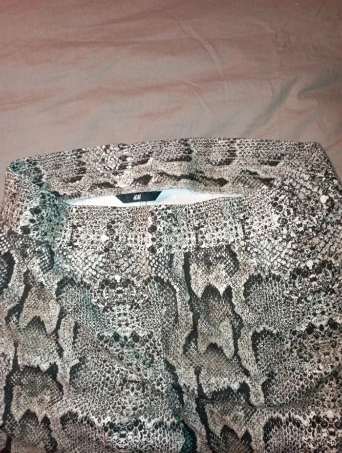 Legging motif serpent beige/gris - photo numéro 2