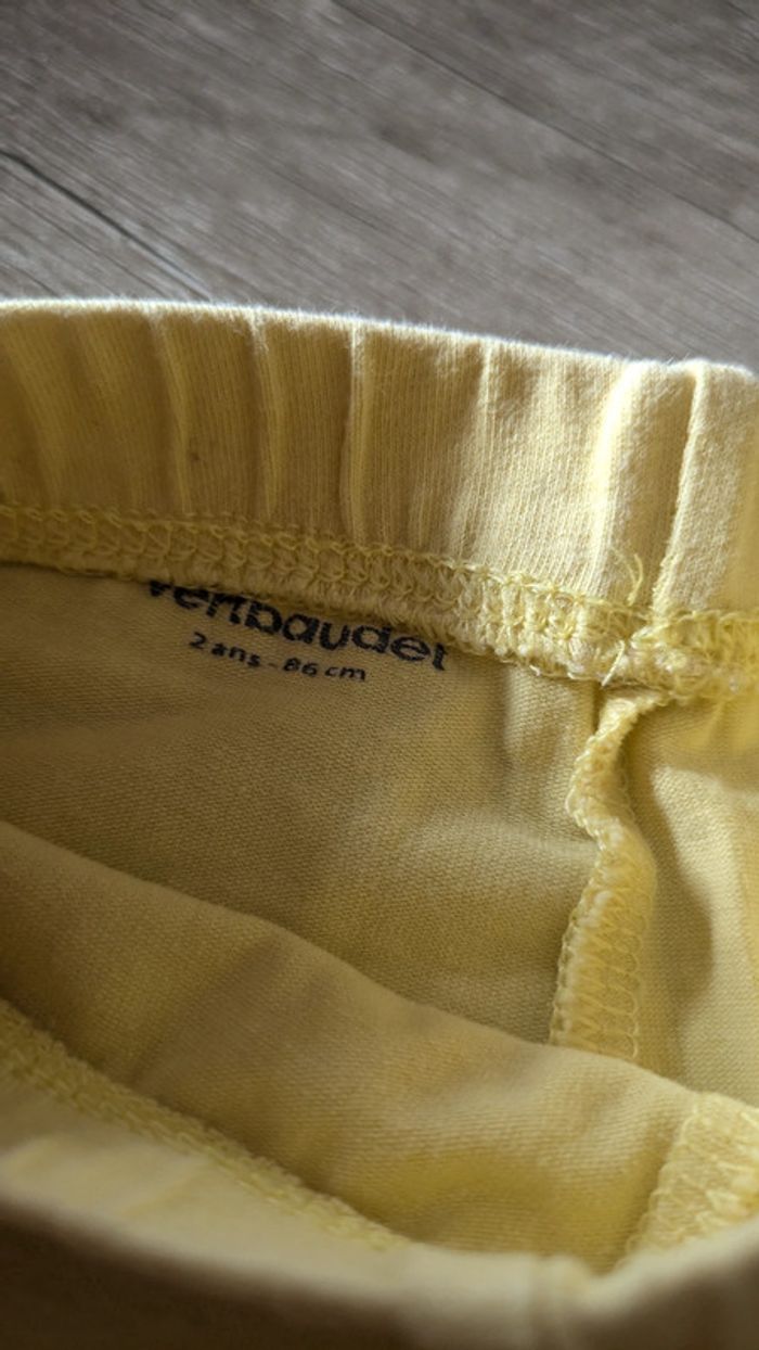 Pantacourt jaune paille - photo numéro 2