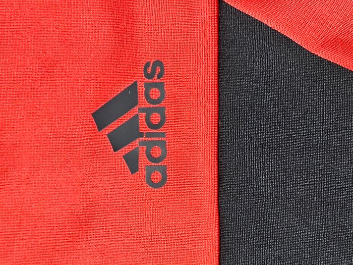 Veste de survêtement Adidas rouge et noire – 13-14 ans (164 cm) logo 3 bandes – sport junior - photo numéro 4
