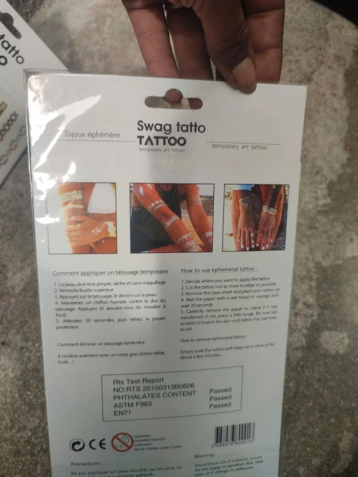 Tatouage plaquette temporaire - photo numéro 11