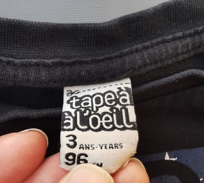 Tee-shirt ML 3 ans garçon Tape à l'oeil - photo numéro 3