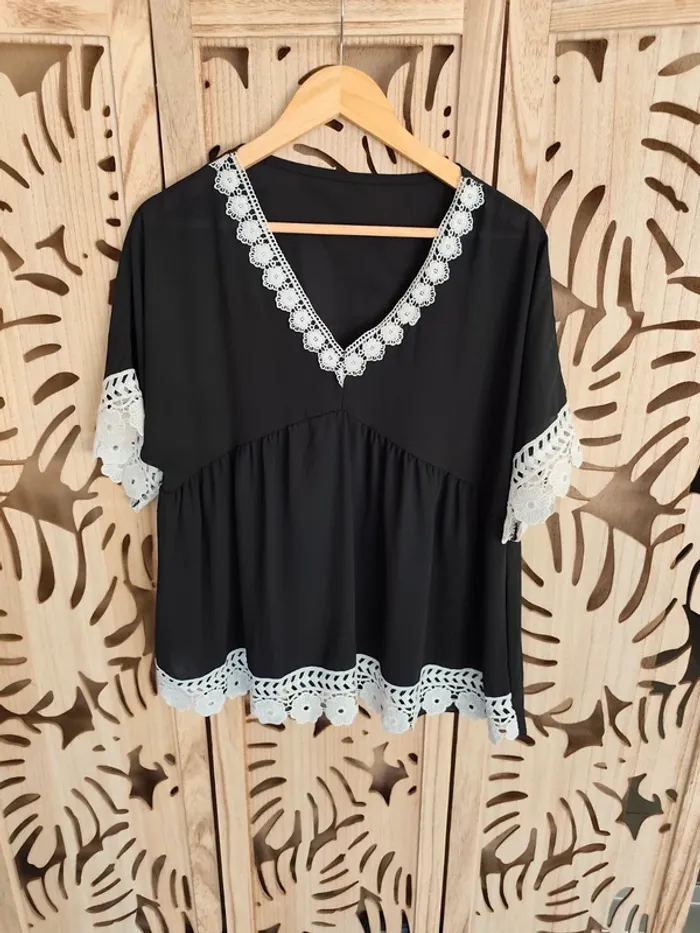 Blouse brodée transparente - photo numéro 7