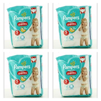 Lot de 84 Couches Pampers Baby Dry  Pants 12-17kg Taille 5 Neuf